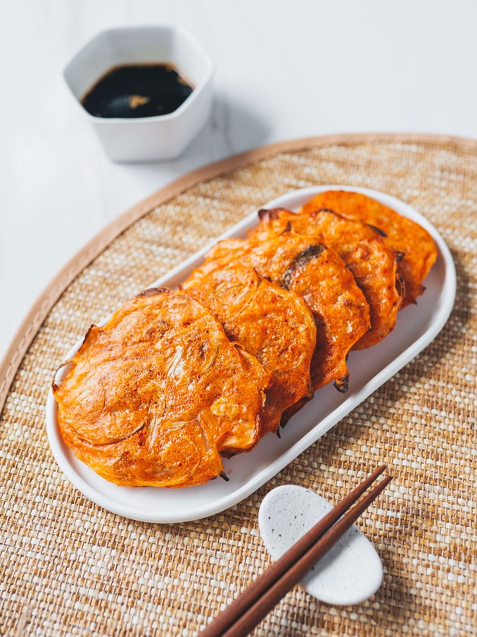 Healthy Kimchi Pancake (Kimchijeon)
